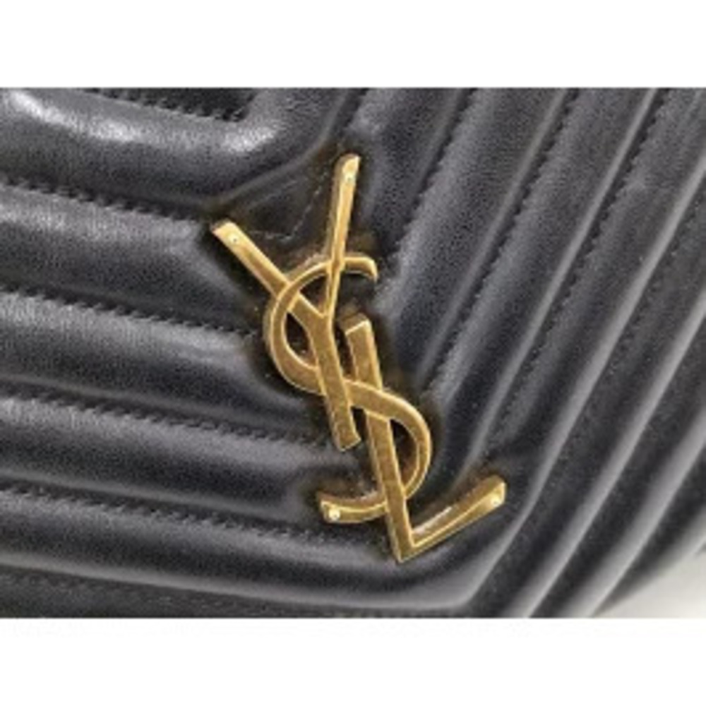 SAINT LAURENT Monogram Camera Bag Fringe Leather Black - Picture 7 of 9